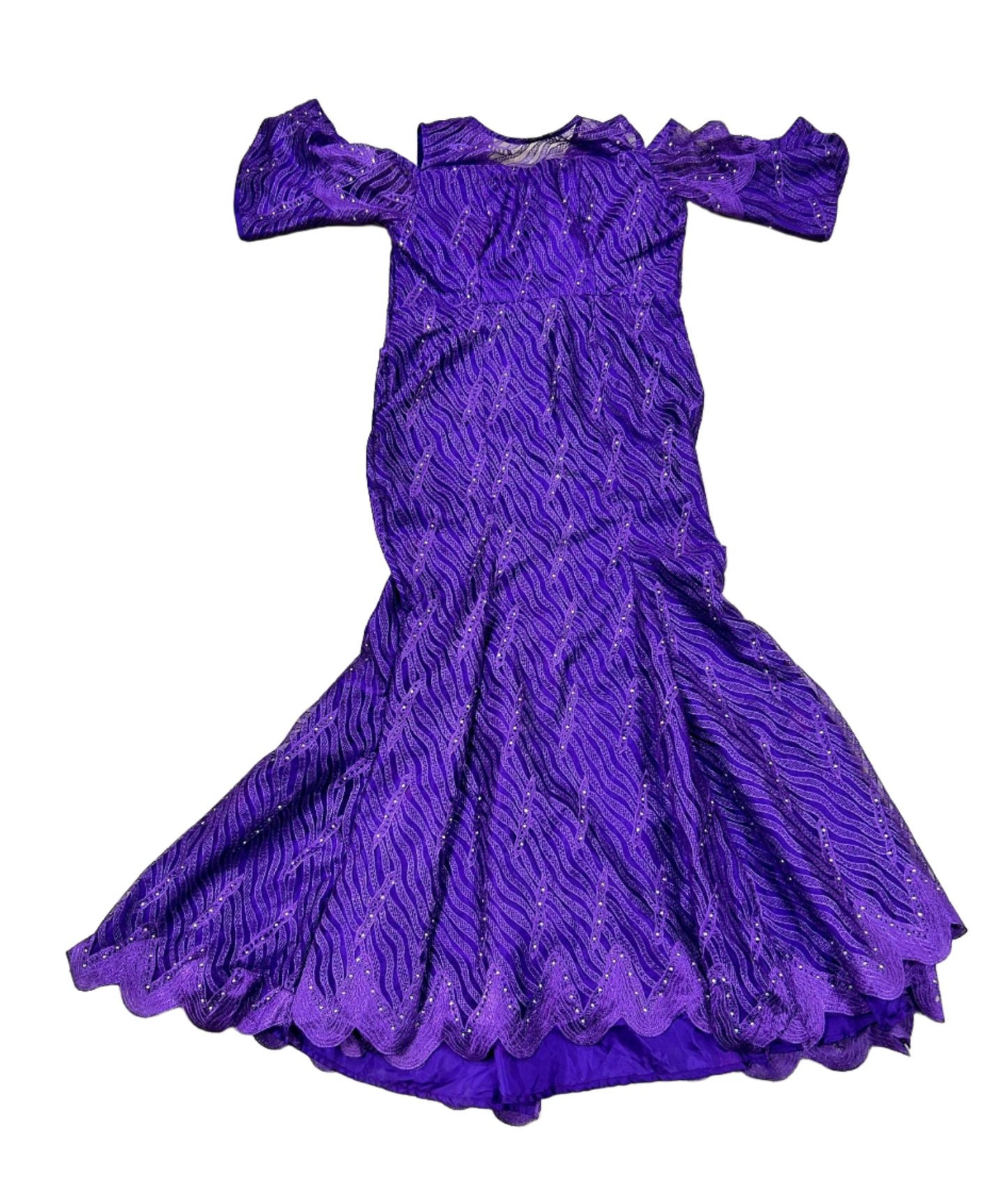 full purple dress