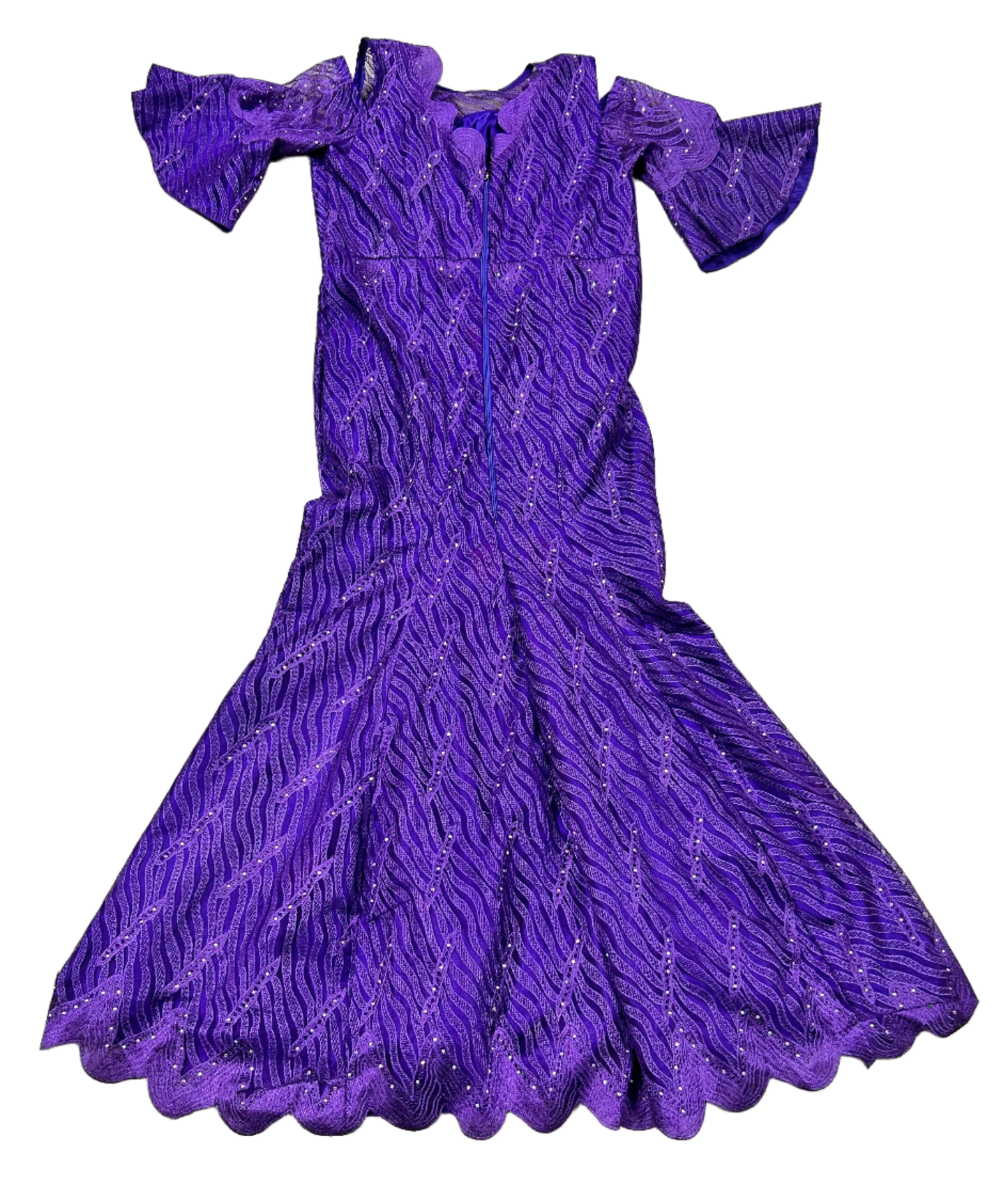 full purple dress