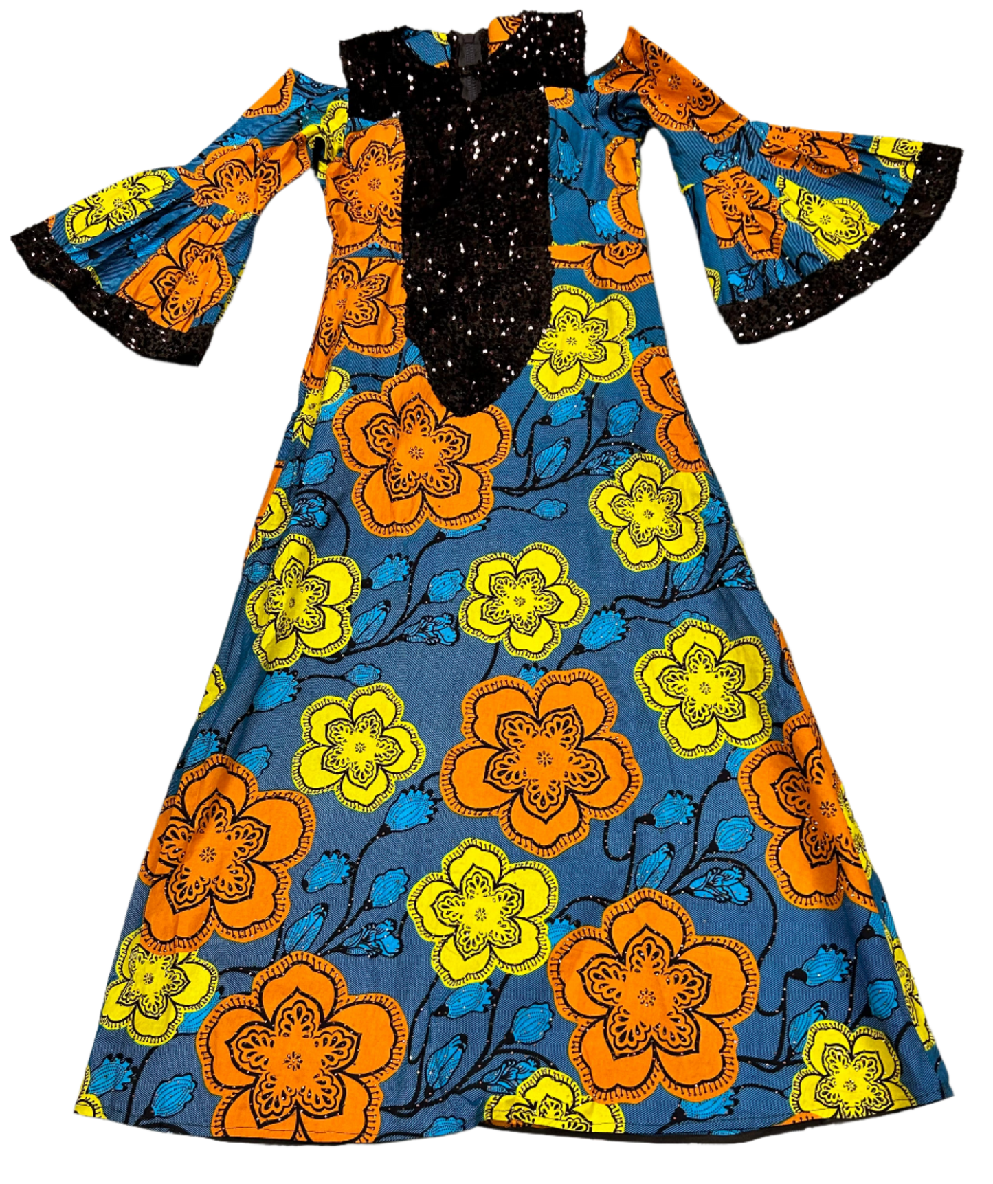 Orange & Yellow sunflower patten